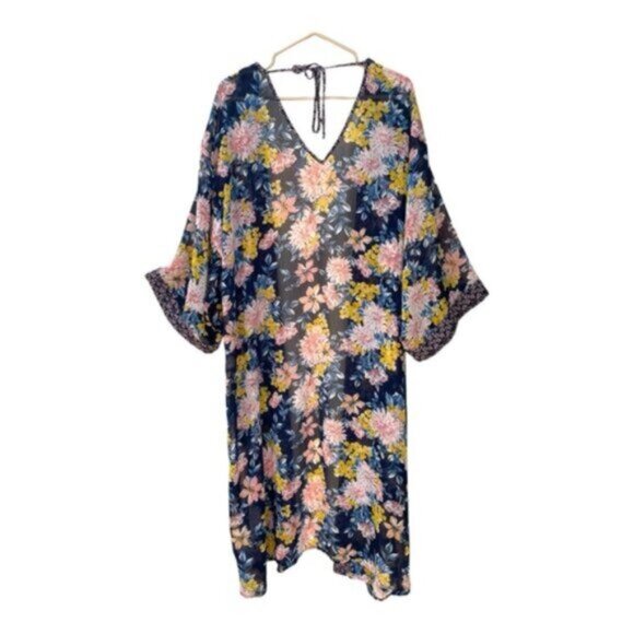 Xhilaration Floral Midi Length Kimono Size XXL - Picture 9 of 9